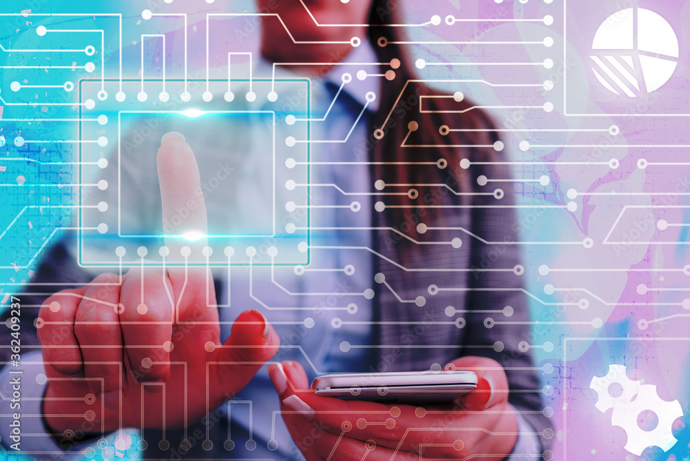 Poster system administrator control, gear configuration settings tools concept.