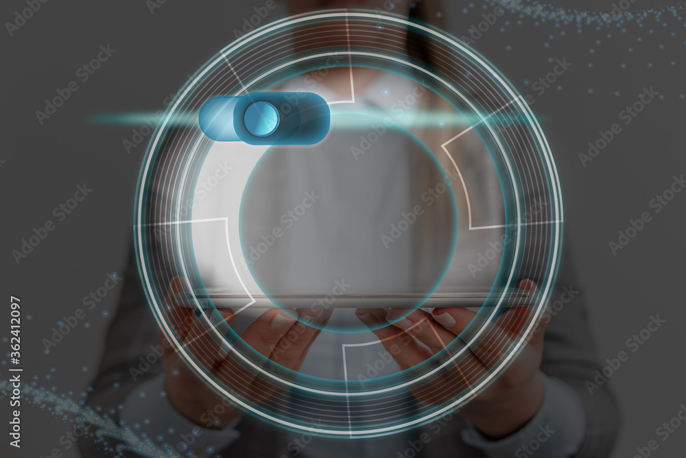 Poster graphics padlock for web data information security application system