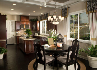 dining room interior with Kitchen