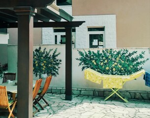 painted lemon tree 