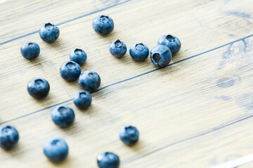 Blueberries isolated on white background. Ideal for packaging