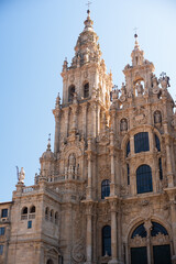 Fototapeta premium facade of the cathedral in Santiago de Compostela