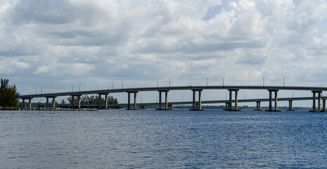 View Of Caloosahatchee Bridge In Fort Myers