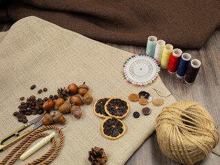 Background for text objects and for handmade crafts
