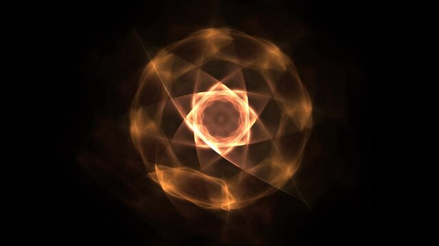 The Flower of Life sacred geometry. Mantra concept. Seamless loop video of polygonal plexus pattern to be used for yoga or meditation performance.