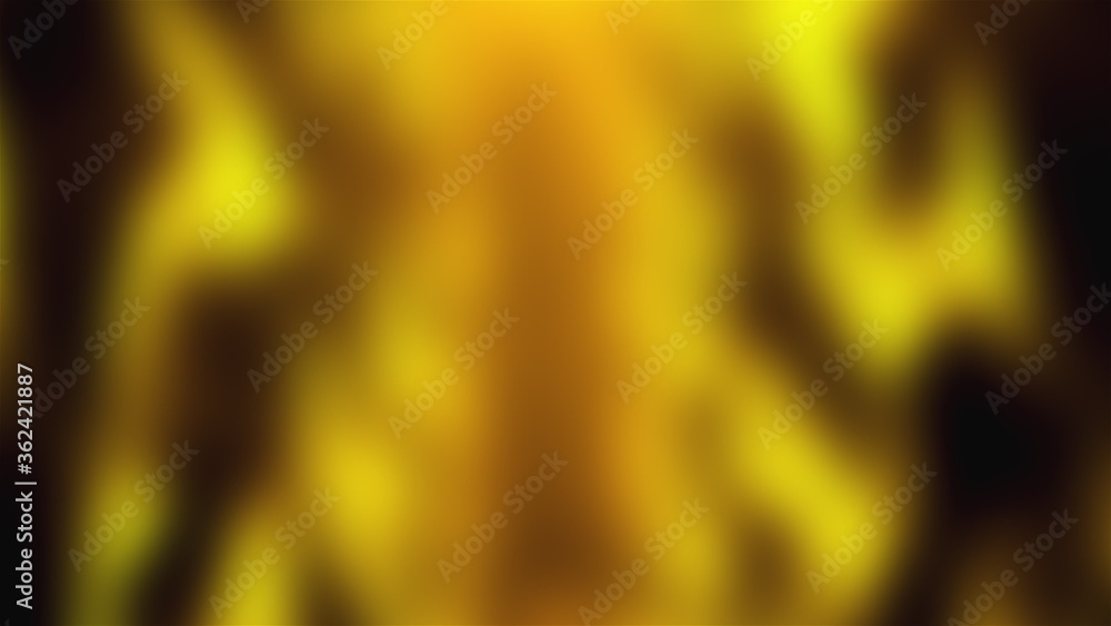 Aufkleber computer generated a gold blur backdrop. 3d rendering of defocused wavy spots