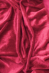 velvet fabric textile similar in shape to a female vagina