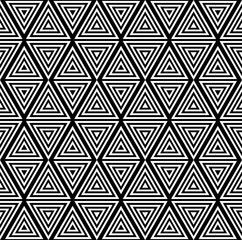 Seamless geometric diamonds and triangles pattern