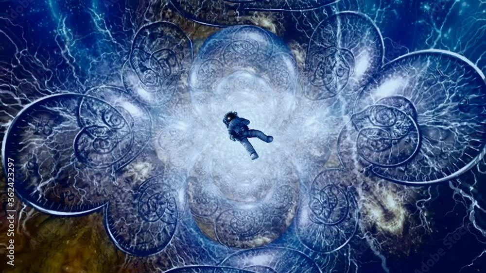 Poster astronaut in endless spaces