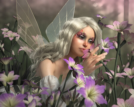 the scent of the lilies, 3d CG