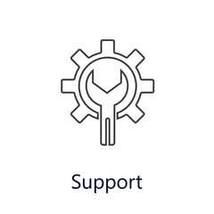 Support icon. Vector illustration. Flat icon