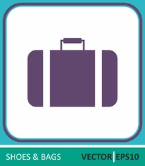 Suitcase, travel. Vector Icon. Simple vector illustration for graphic and web design