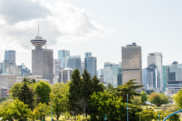 Obraz premium Big city of Canada Vancouver city skyline