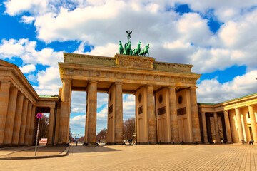 Beautiful view of the Brandenburg Gate, Berlin