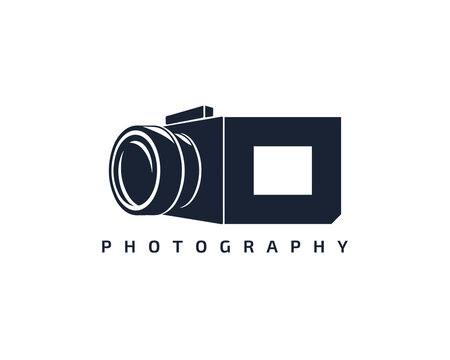 Initial Letter O Camera photography filmmaker logo design 