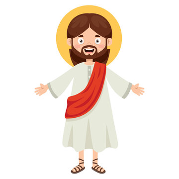 recommend clip art: Cartoon Drawing Of Jesus Christ