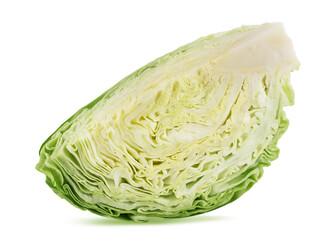 Obraz premium Piece of cabbage isolated on white background