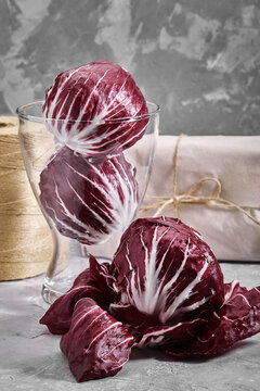 Radicchio rosso, salad ingredients, healthy food, diet