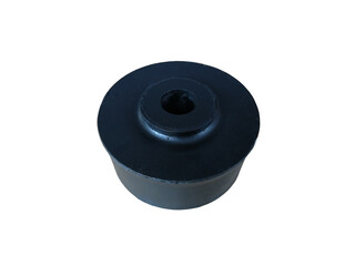 Car suspension stabilizer bushing on an isolated white background.	