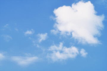 Blue Sky with Clouds, Background Material.