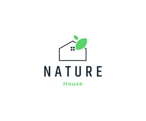 Nature home logo design template