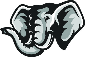Obraz premium Head of Elephant