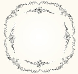 Victorian vector frame