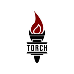Simple Vintage LuxuryTorch Logo
