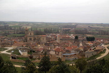 Fototapeta na wymiar Panoramic from the Peñaranda de Duero Castle 2016, Burgos