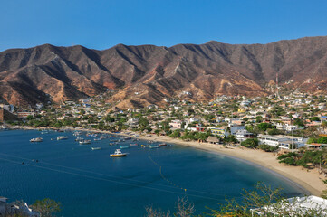 view of Taganga, Santa Marta,Colombia
