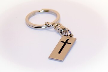 key chain with the cross