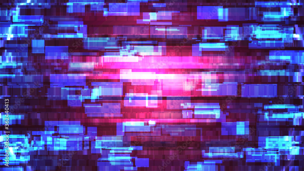 Poster cyberpunk glitch background. digital distortion or noise pattern. bad signal. damaged screen. cyber 