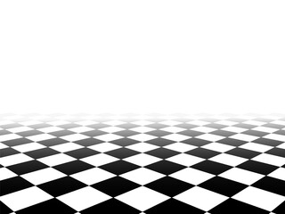 background floor pattern in perspective with a chess board design - 362441280