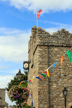 Dalkey Castle in Dalkey, affluent suburb of Dublin, Ireland
