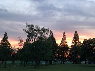 夕焼けの公園