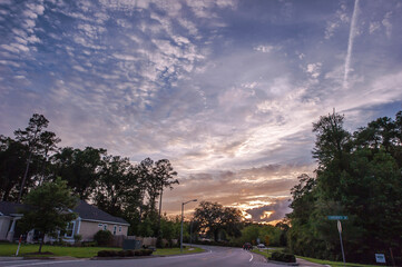 Fototapeta na wymiar Beautiful and curious clouds background blue sky at Florida.