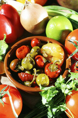 Assorted peppers in a bowl