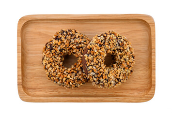 Donuts Grains on white background