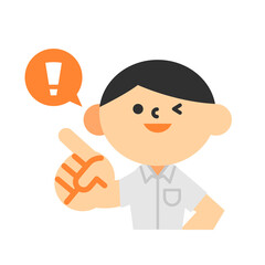 ビジネス　半袖　クールビズ　上半身　フラット　男性　チェック　ポイント