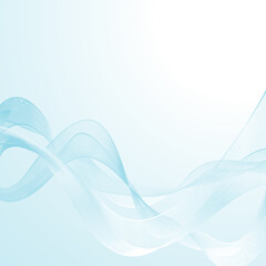 Fototapeta premium Vector abstract blue background with waves.
