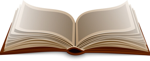 Vector isolated book on white background.