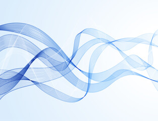 Vector abstract background with blue wave.