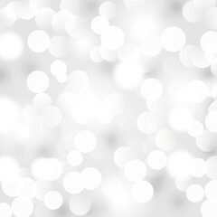 Vector black and white bokeh background.