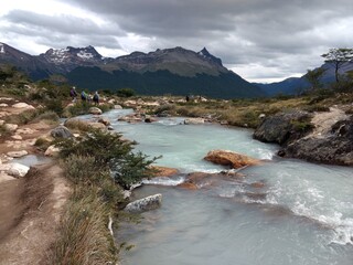 Paisaje camino Laguna Esmeralda, Ushuaia - Patagonia argentina