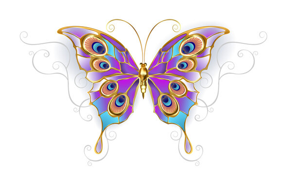 Jewelry Butterfly Peacock