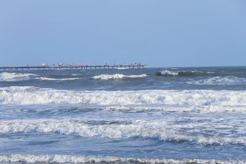 Gardinen Wellen und Pier © M6
