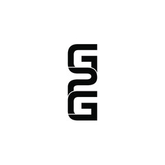 Fototapeta premium g2g letter original monogram logo design