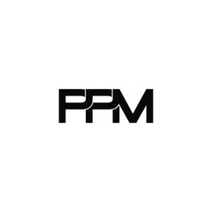 ppm letter original monogram logo design