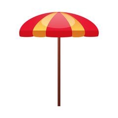 Obraz premium Isolated striped umbrella vector design