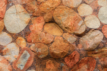 Colorful rocks with strange shapes, in a Geopark, China